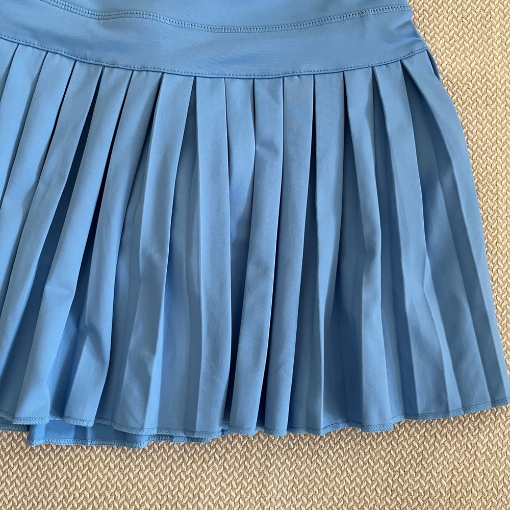 Goldhinge Light Blue Women's Pleated Skort Size XS - Picture 2 of 7